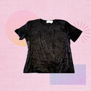 BLACK VELVET TOP